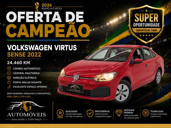VOLKSWAGEN VIRTUS 1.6 MSI SENSE TOTAL FLEX AUTOMÁTICO VOLKSWAGEN VIRTUS 1.6 MSI SENSE TOTAL FLEX AUTOMÁTICO
